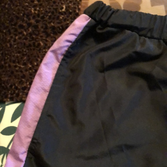 💜 Sweat Pants, Curves, Black & Purple, Large, NWOT - Picture 2 of 15